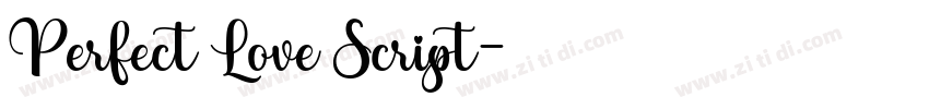 Perfect Love Script字体转换
